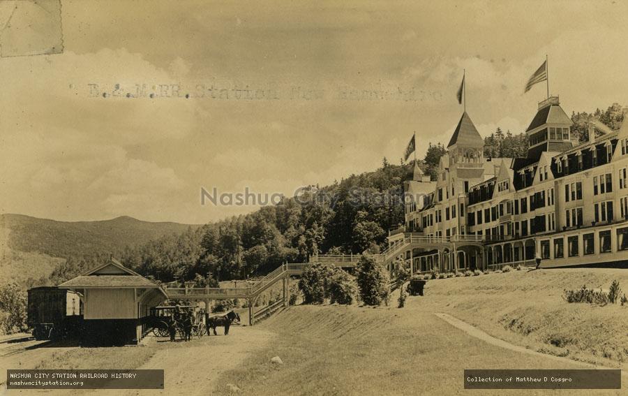 Postcard: Boston & Maine Railroad Station, Bretton Woods, New Hampshire